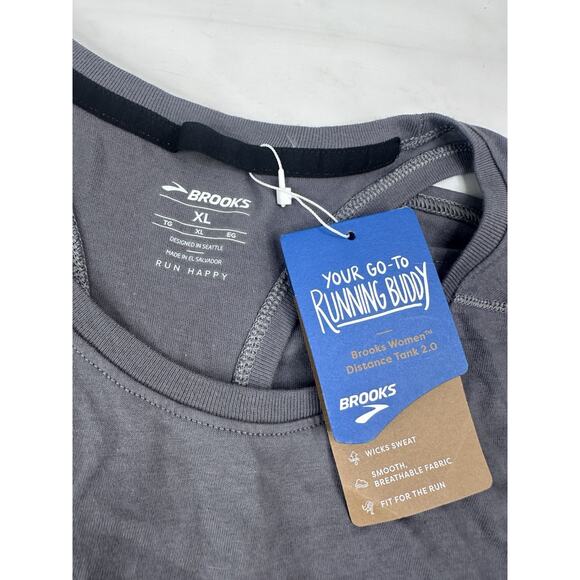 Brooks NWT Women's Distance Tank 2.0 Run For The Gold St Patricks Day Size XL - Picture 4 of 7